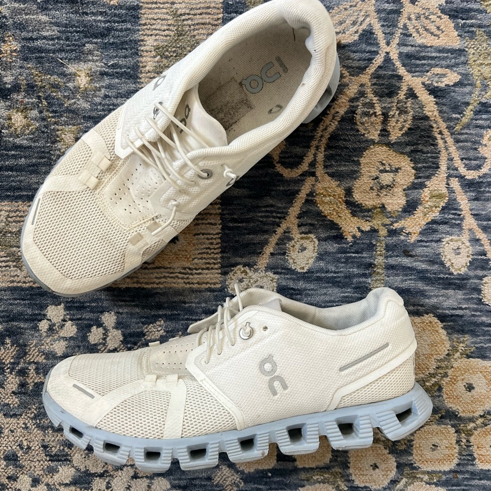 On Running White Chambray Running Shoe